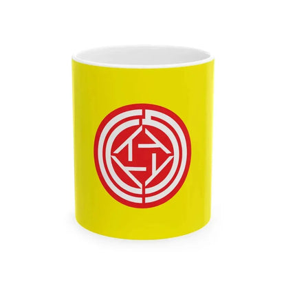 Flag of Ishikari Hokkaido 1927-1996 (Japan) White Coffee Mug 11oz - Go Mug Yourself