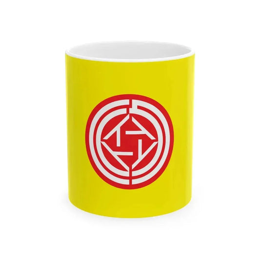 Flag of Ishikari Hokkaido 1927-1996 (Japan) White Coffee Mug 11oz - Go Mug Yourself