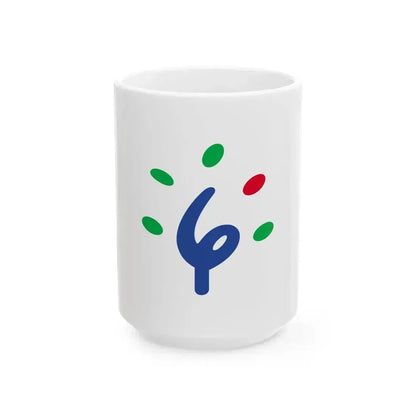 Flag of Ishikari Hokkaido (Japan) White Coffee Mug 15oz - Go Mug Yourself