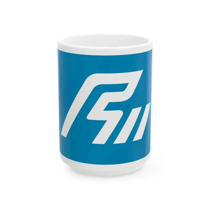 Flag of Ishikawa Prefecture Japan - White Coffee Mug 15oz - Go Mug Yourself