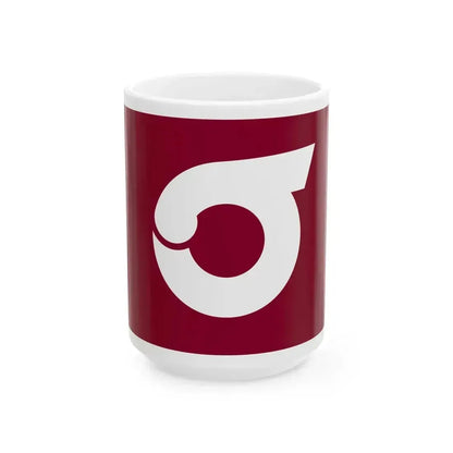 Flag of Ishikoshi Miyagi 1967-2005 (Japan) White Coffee Mug 15oz - Go Mug Yourself