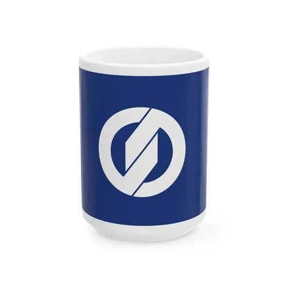 Flag of Ishioka Ibaraki (Japan) White Coffee Mug 15oz - Go Mug Yourself