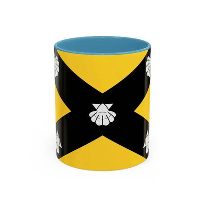 Flag of Isla Malta - Accent Coffee Mug 11oz Light Blue - Go Mug Yourself