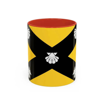 Flag of Isla Malta - Accent Coffee Mug 11oz Red - Go Mug Yourself