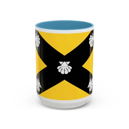 Flag of Isla Malta - Accent Coffee Mug 15oz Light Blue - Go Mug Yourself