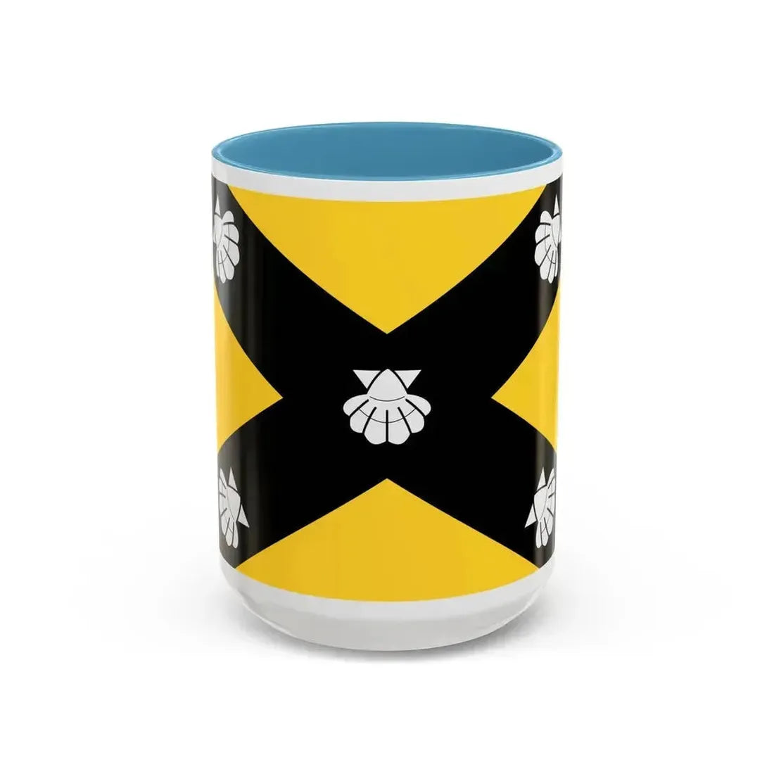 Flag of Isla Malta - Accent Coffee Mug 15oz Light Blue - Go Mug Yourself