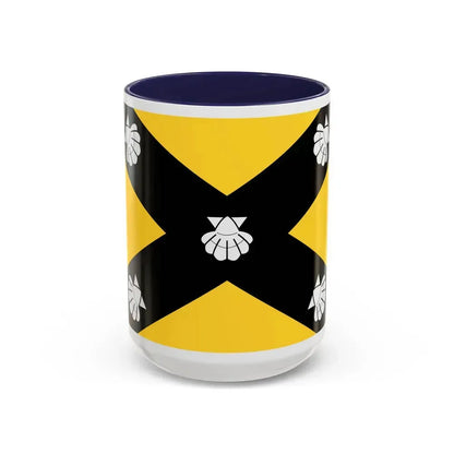 Flag of Isla Malta - Accent Coffee Mug 15oz Navy - Go Mug Yourself