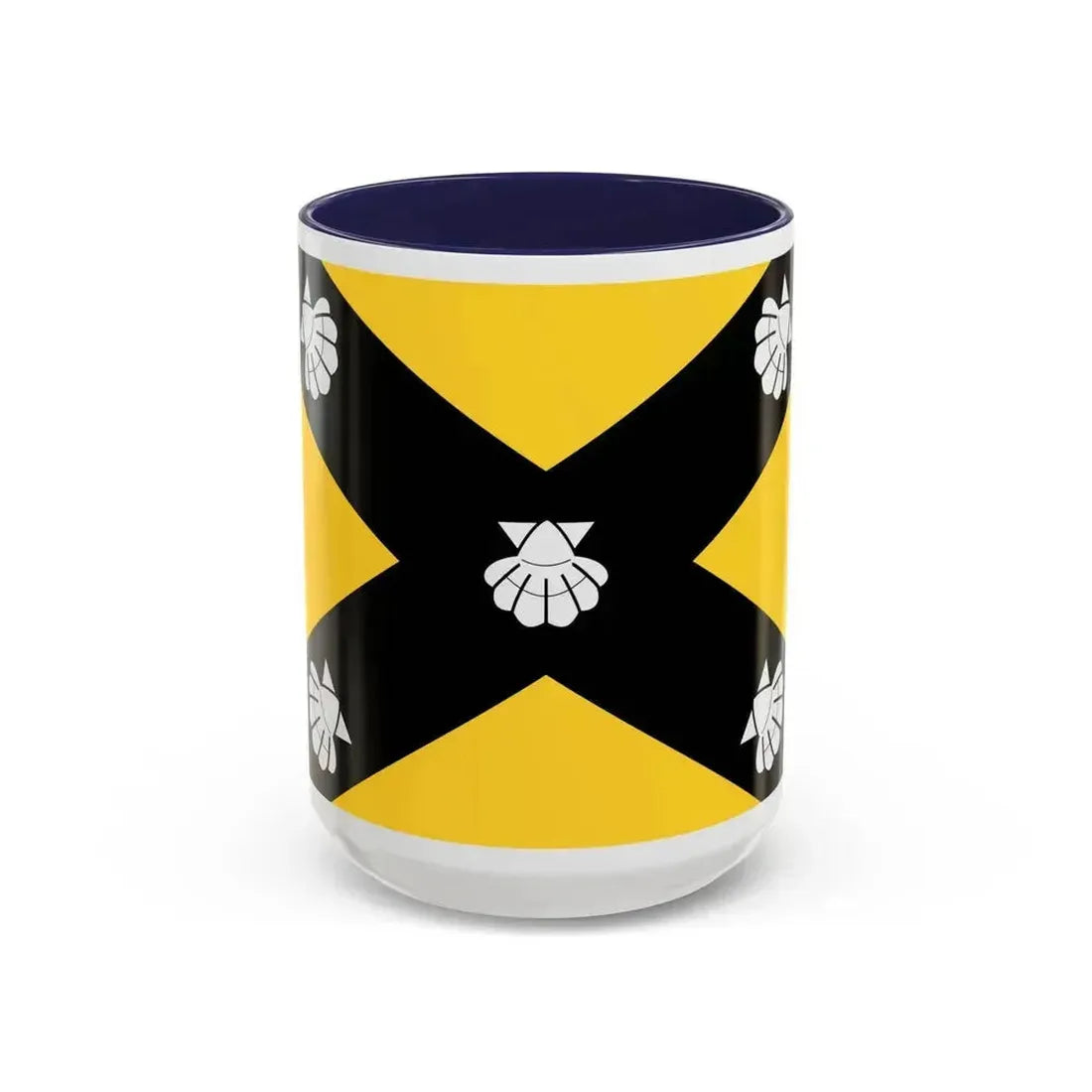 Flag of Isla Malta - Accent Coffee Mug 15oz Navy - Go Mug Yourself