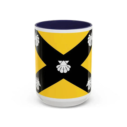 Flag of Isla Malta - Accent Coffee Mug 15oz Navy - Go Mug Yourself