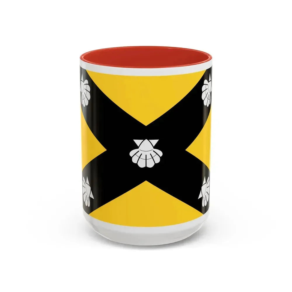 Flag of Isla Malta - Accent Coffee Mug 15oz Red - Go Mug Yourself