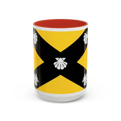 Flag of Isla Malta - Accent Coffee Mug 15oz Red - Go Mug Yourself