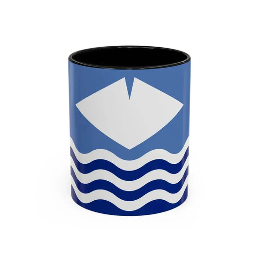 Flag of Isle of Wight UK - Accent Coffee Mug 11oz Black - Go Mug Yourself