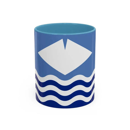 Flag of Isle of Wight UK - Accent Coffee Mug 11oz Light Blue - Go Mug Yourself