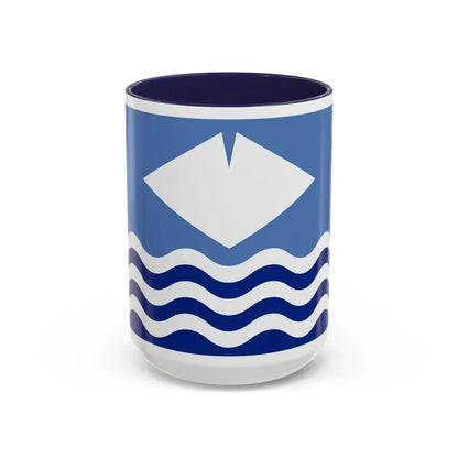 Flag of Isle of Wight UK - Accent Coffee Mug 15oz Navy - Go Mug Yourself