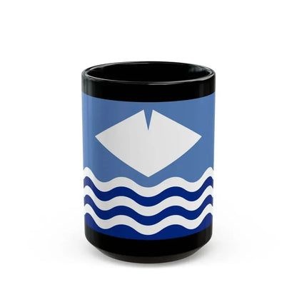 Flag of Isle of Wight UK - Black Coffee Mug 15oz - Go Mug Yourself