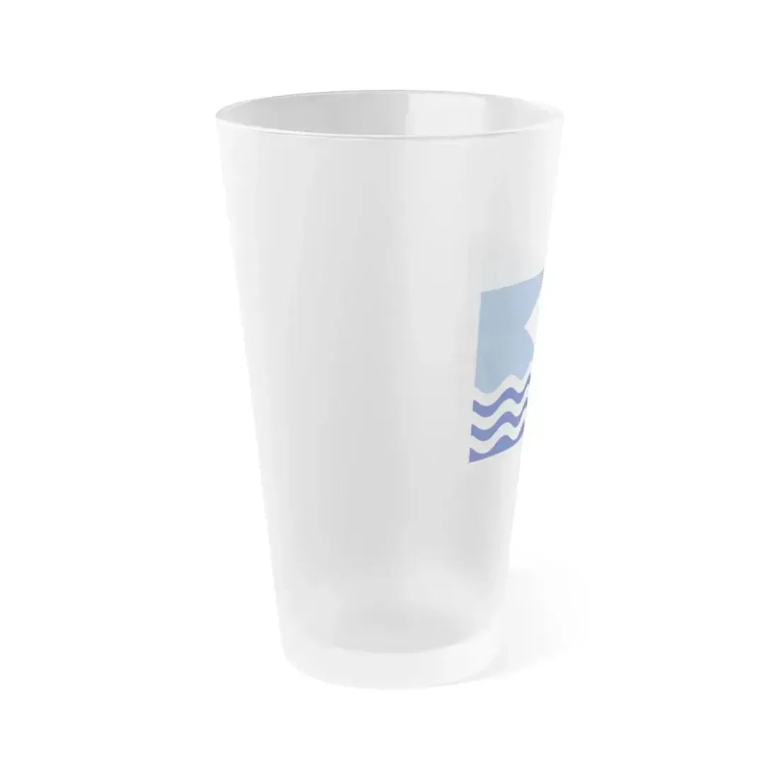 Flag of Isle of Wight UK - Frosted Pint Glass 16oz - Go Mug Yourself