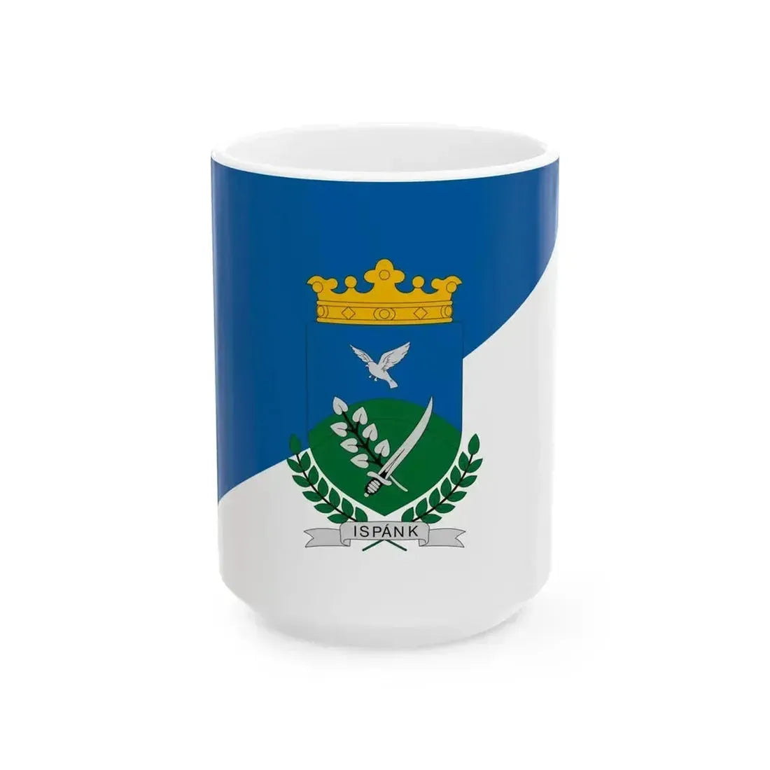 Flag of Ispank (Hungary) White Coffee Mug 15oz - Go Mug Yourself