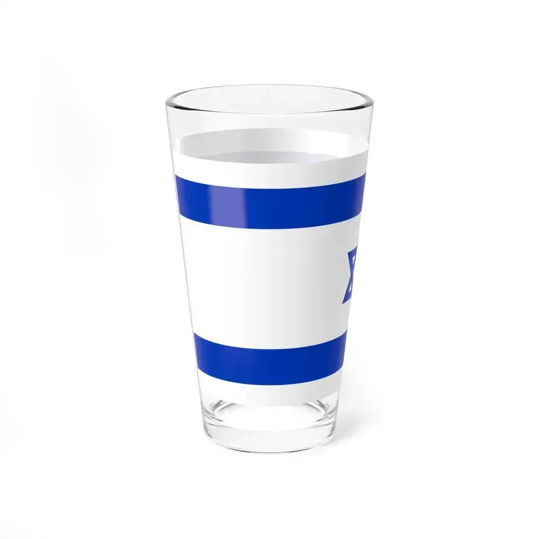Flag of Israel 1-2 (Israel) Pint Glass 16oz - Go Mug Yourself