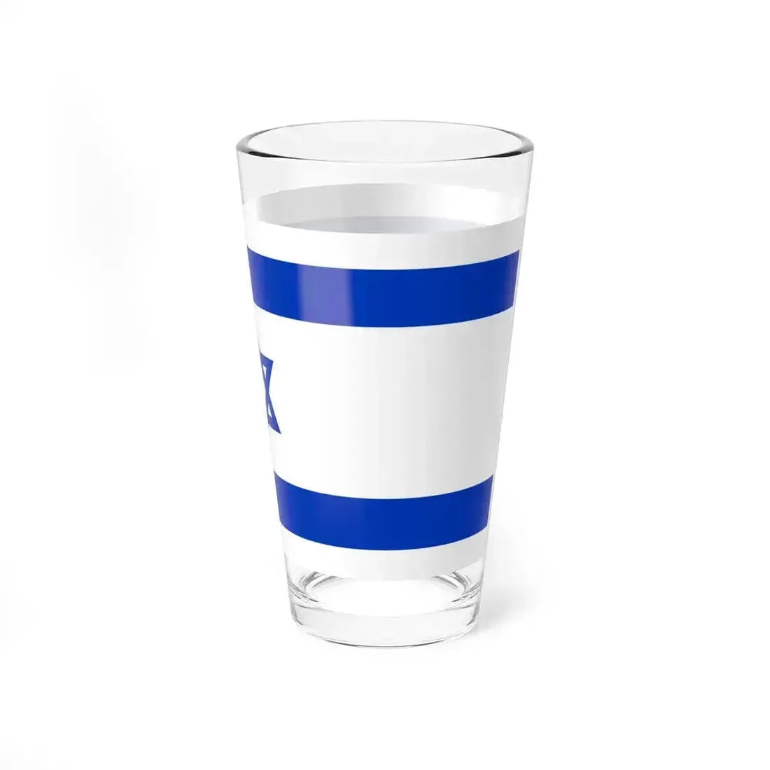 Flag of Israel 1-2 (Israel) Pint Glass 16oz - Go Mug Yourself