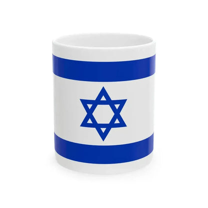 Flag of Israel 1-2 (Israel) White Coffee Mug 11oz - Go Mug Yourself