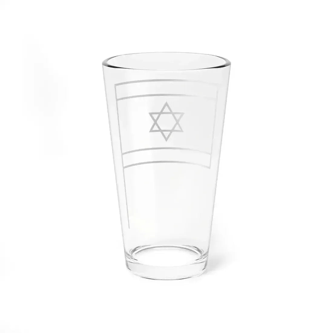 Flag of Israel 137144 - The Noun Project (Israel) Pint Glass 16oz - Go Mug Yourself