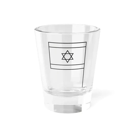 Flag of Israel 137144 - The Noun Project (Israel) Shot Glass 1.5oz 1.5oz - Go Mug Yourself