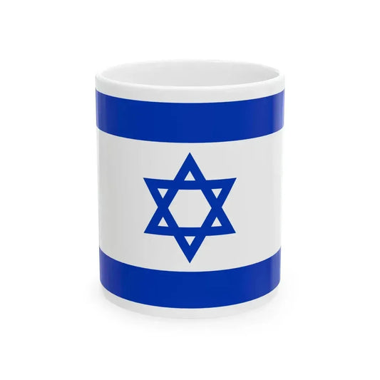 Flag of Israel 16-9 (Israel) White Coffee Mug 11oz - Go Mug Yourself