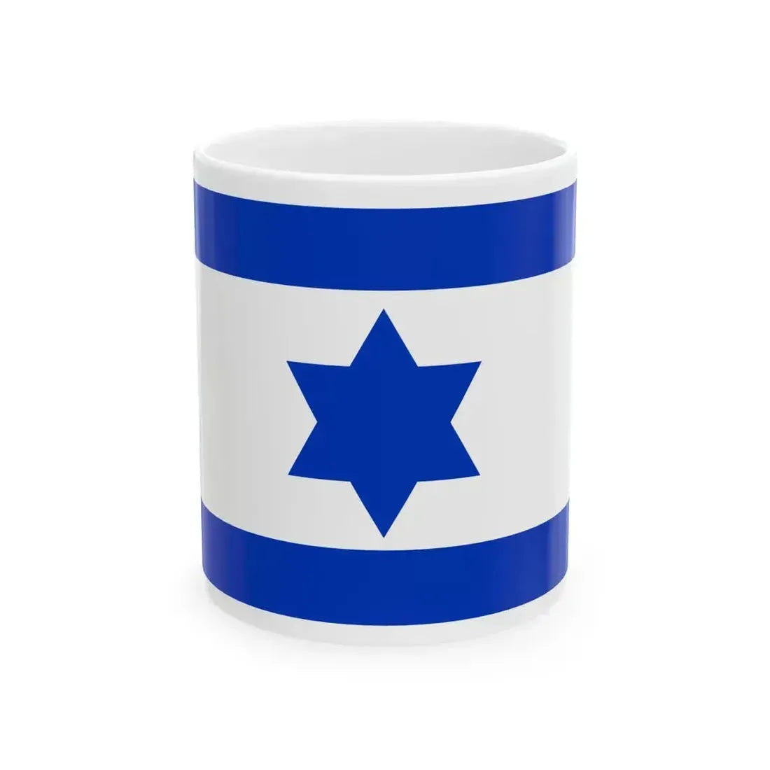 Flag of Israel 1948 3-2 (Israel) White Coffee Mug 11oz - Go Mug Yourself