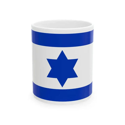 Flag of Israel 1948 3-2 (Israel) White Coffee Mug 11oz - Go Mug Yourself