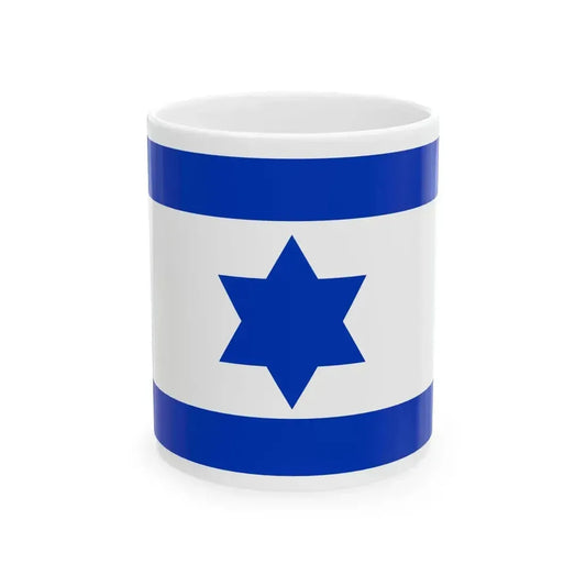 Flag of Israel 1948 3-2 (Israel) White Coffee Mug 11oz - Go Mug Yourself