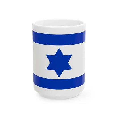 Flag of Israel 1948 3-2 (Israel) White Coffee Mug 15oz - Go Mug Yourself