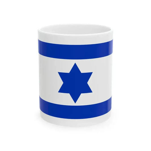 Flag of Israel 1948 (Israel) White Coffee Mug 11oz - Go Mug Yourself