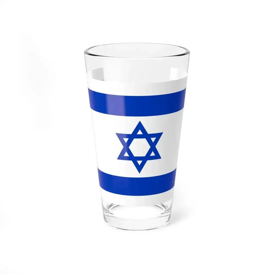 Flag of Israel 3-5 (Israel) Pint Glass 16oz 16oz - Go Mug Yourself
