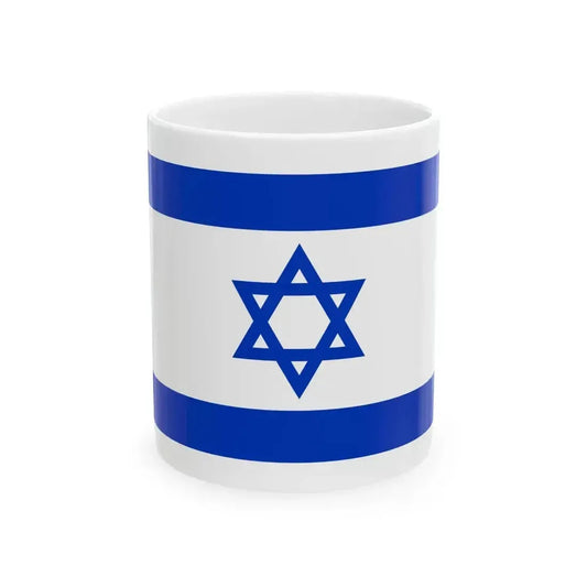 Flag of Israel 3-5 (Israel) White Coffee Mug 11oz - Go Mug Yourself
