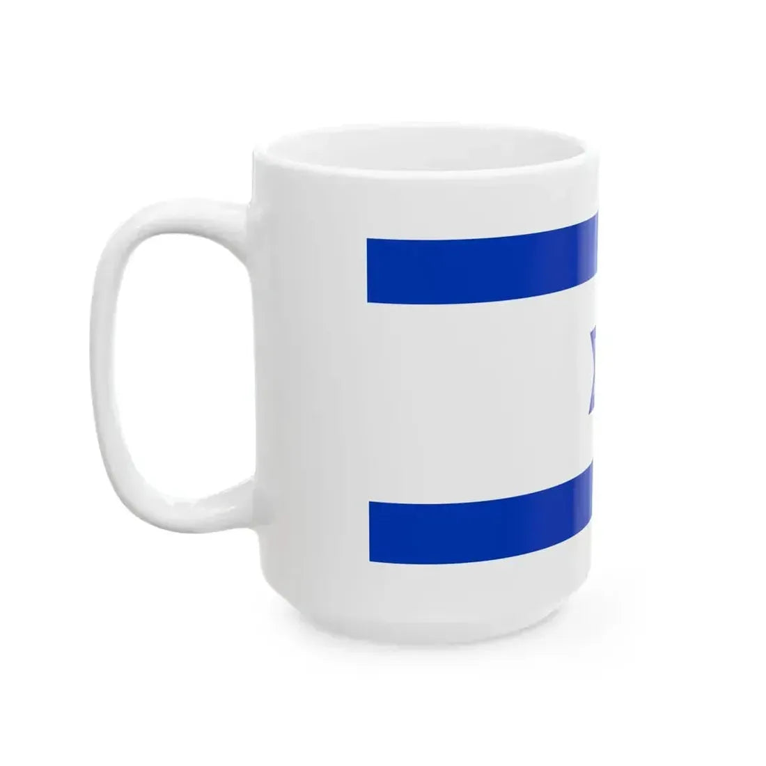 Flag of Israel 3-5 (Israel) White Coffee Mug - Go Mug Yourself