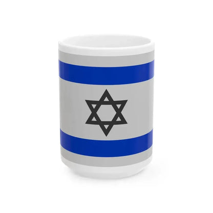 Flag of Israel - Blue (Israel) White Coffee Mug 15oz - Go Mug Yourself