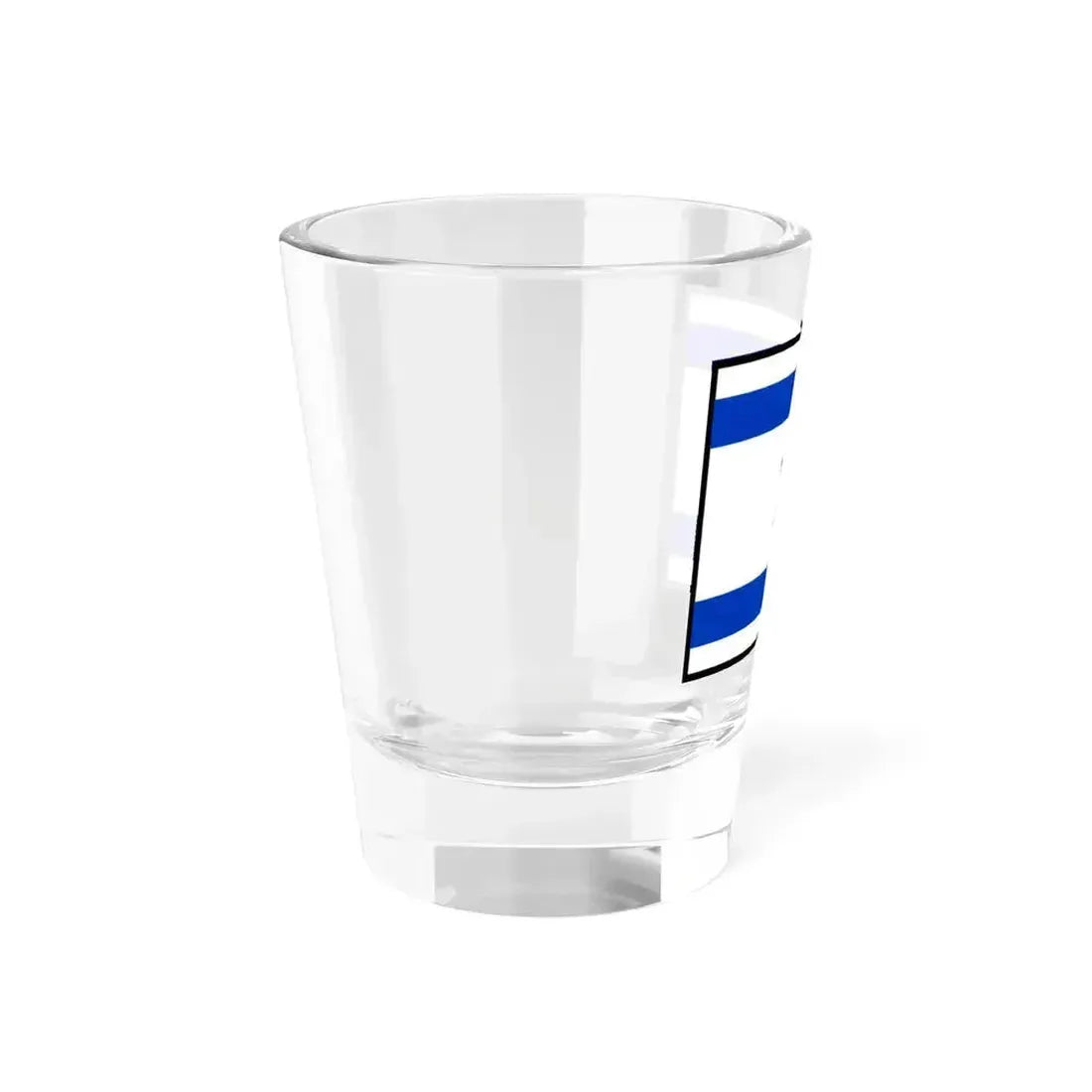 Flag of Israel bordered (Israel) Shot Glass 1.5oz - Go Mug Yourself