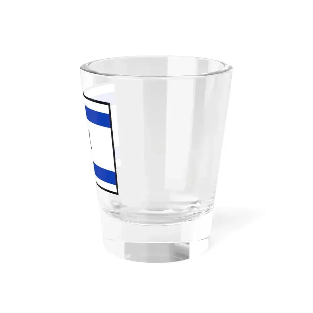 Flag of Israel bordered (Israel) Shot Glass 1.5oz - Go Mug Yourself