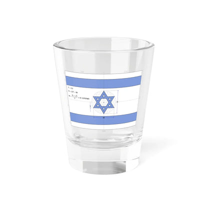 Flag of Israel construction sheet D66 (Israel) Shot Glass 1.5oz 1.5oz - Go Mug Yourself