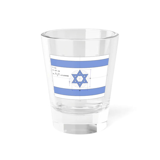 Flag of Israel construction sheet D66 (Israel) Shot Glass 1.5oz 1.5oz - Go Mug Yourself