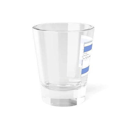 Flag of Israel construction sheet D66 (Israel) Shot Glass 1.5oz - Go Mug Yourself