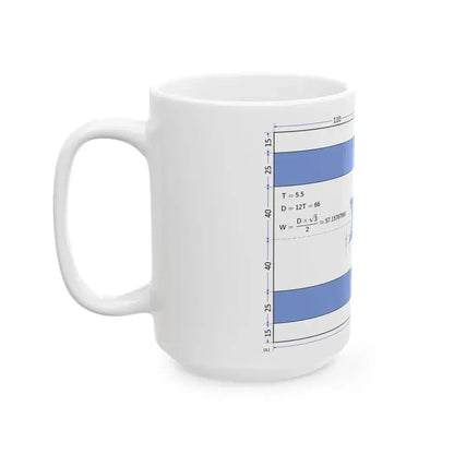 Flag of Israel construction sheet D66 (Israel) White Coffee Mug - Go Mug Yourself