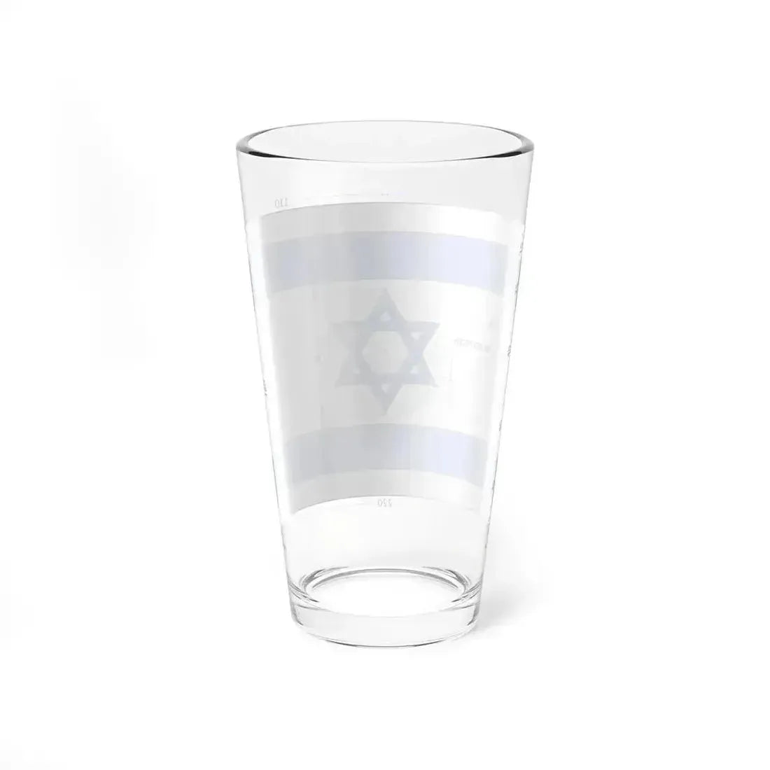 Flag of Israel construction sheet (Israel) Pint Glass 16oz - Go Mug Yourself