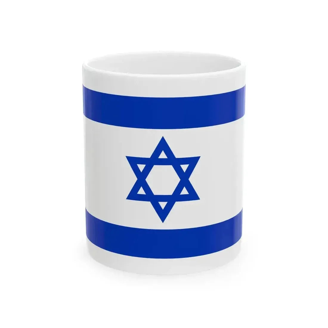 Flag of Israel (Israel) White Coffee Mug 11oz - Go Mug Yourself