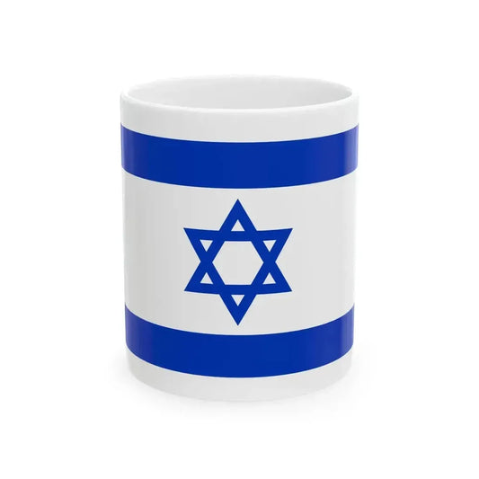 Flag of Israel (Israel) White Coffee Mug 11oz - Go Mug Yourself