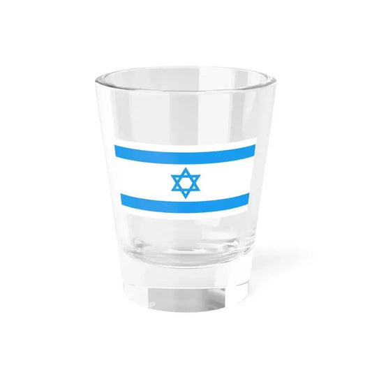 Flag of Israel Light Blue 1-2 (Israel) Shot Glass 1.5oz 1.5oz - Go Mug Yourself