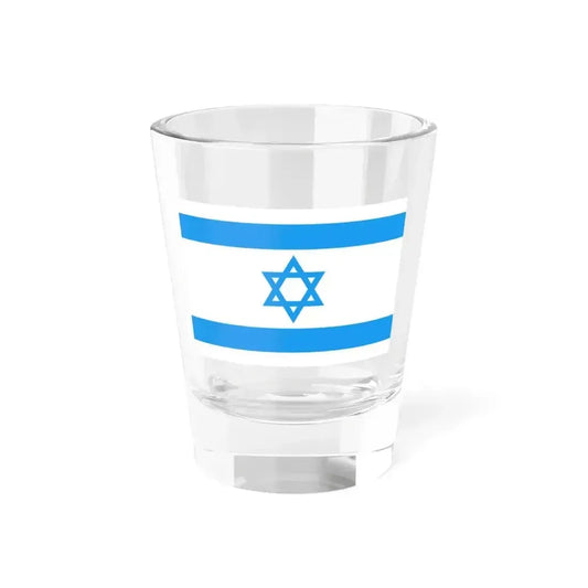 Flag of Israel Light Blue 3-2 (Israel) Shot Glass 1.5oz 1.5oz - Go Mug Yourself