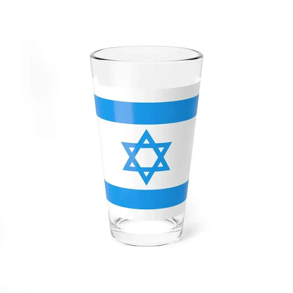 Flag of Israel Light Blue (Israel) Pint Glass 16oz 16oz - Go Mug Yourself
