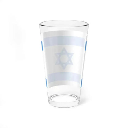 Flag of Israel Light Blue (Israel) Pint Glass 16oz - Go Mug Yourself