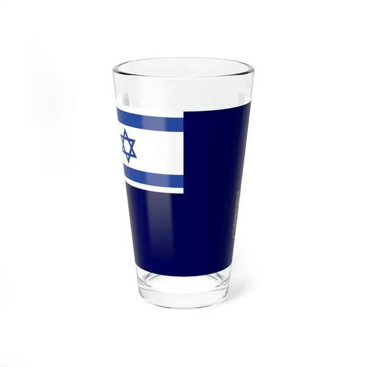 Flag of Israel Minister of Defence at Sea (Israel) Pint Glass 16oz 16oz - Go Mug Yourself